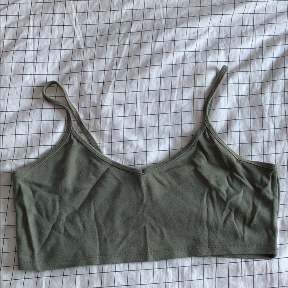 green crop tank large